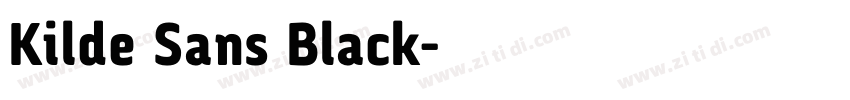 Kilde Sans Black字体转换